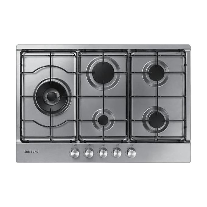 Samsung NA75M3130AS Piano cottura Gas 75 cm 5 Fuochi Tripla Corona 3800 W Griglie Smaltate colore Inox