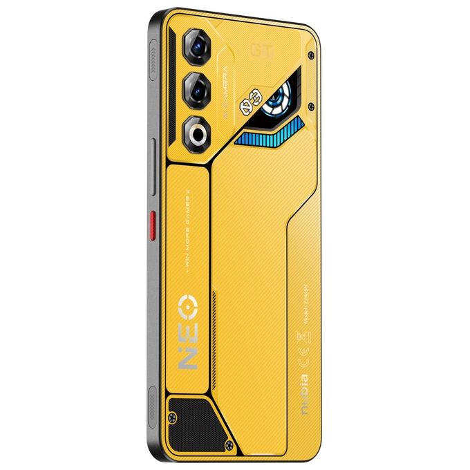 ZTE NBNEO25GTYLW Nubia Neo 3 GT 5G Smartphone Gaming 6.8'' OLED 120Hz 12 GB RAM 256 GB Android 15 5G NFC colore Giallo