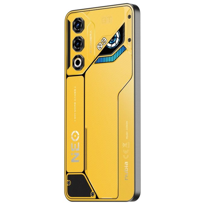 ZTE NBNEO25GTYLW Nubia Neo 3 GT 5G Smartphone Gaming 6.8'' OLED 120Hz 12 GB RAM 256 GB Android 15 5G NFC colore Giallo