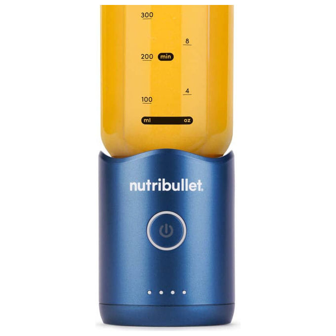 NutriBullet NBP013BL Flex Frullatore Portatile 0,59 L 100 W USB-C Tritaghiaccio Lame Acciaio Inox colore Blu