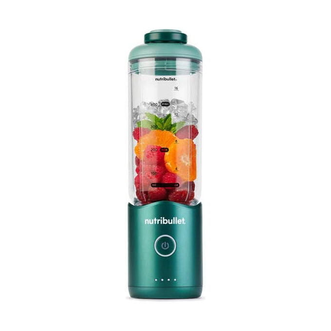 NutriBullet NBP013GR Flex Frullatore Portatile 0.59 L Ricaricabile USB-C Tritaghiaccio Lame Acciaio inox colore Verde