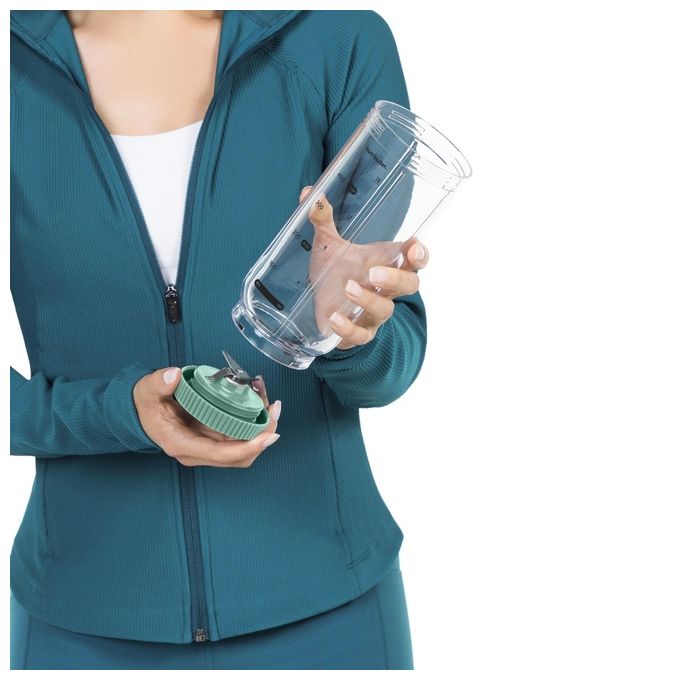 NutriBullet NBP013GR Flex Frullatore Portatile 0.59 L Ricaricabile USB-C Tritaghiaccio Lame Acciaio inox colore Verde