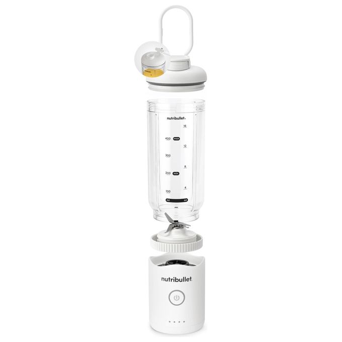 NutriBullet NBP013W Flex Frullatore Portatile 0.59 L Ricaricabile USB-C Tritaghiaccio colore Bianco