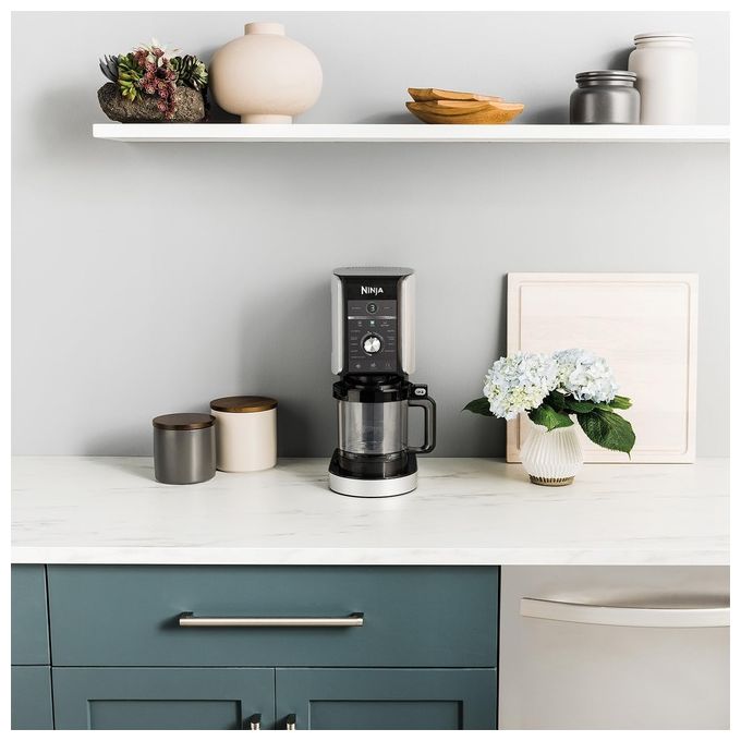 Ninja NC501EU CREAMi Deluxe Gelatiera 2,1 L 800 W 10 programmi 3 vaschette 709 ml timer digitale colore Nero Grigio