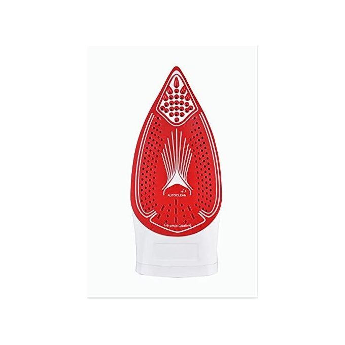 Necchi NCL-668 Ferro a Vapore 2600 W Piastra in Ceramica Serbatoio 0,28 L Vapore Verticale Autopulizia Spegnimento Automatico colore Nero Rosso Bianco