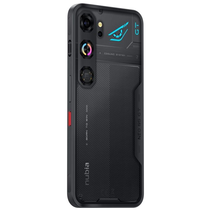 Nubia NEO 5 GT 5G Smartphone AMOLED 6.8'' 144Hz MediaTek Dimensity 7400 12GB 256GB Batteria 6210mAh 50MP Android 16 colore Nero
