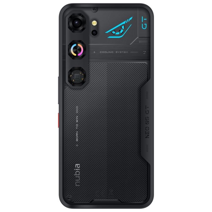 Nubia NEO 5 GT 5G Smartphone AMOLED 6.8'' 144Hz MediaTek Dimensity 7400 12GB 256GB Batteria 6210mAh 50MP Android 16 colore Nero