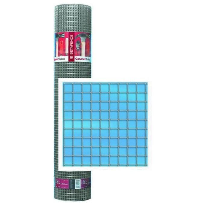 Betafence 021881 Casanet Rete Elettrosaldata Zincata Trigalv maglia 19x19 mm filo 1,40 mm altezza 101 cm rotolo 25 mt