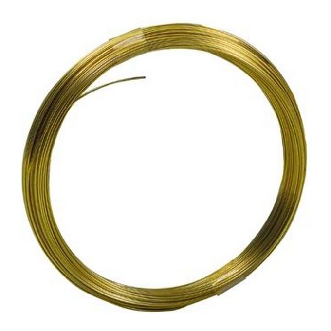 VIGOR-BLINKY  FILo Per Fiori Ottone Cotto 20 Matasse da Gr.50 Mm. 0,6 colore Giallo
