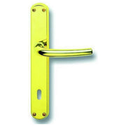 Maniglie Milena Ottone Lucido con Placca mm. 8x70