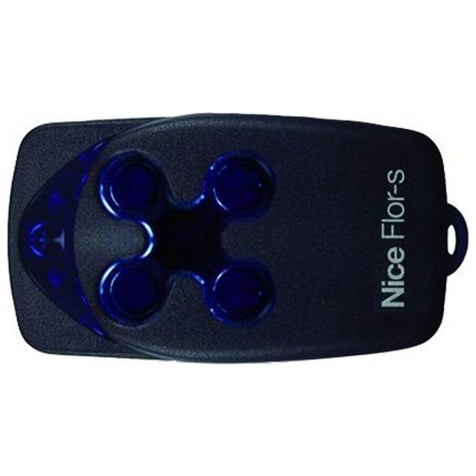 NICE FLO4R-S Radiocomando Apricancello 4 Canali 433,92 MHz Rolling Code Batteria CR2032 Inclusa colore Nero