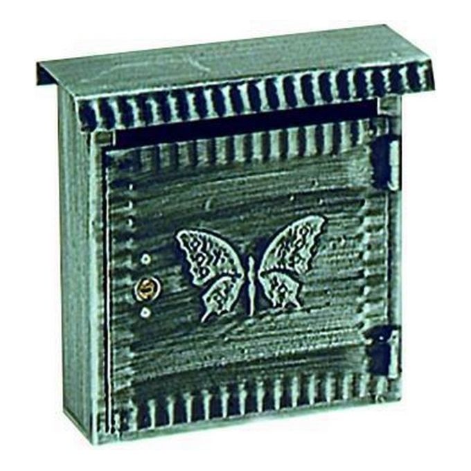 Vigor 27340-10 Fe-Battuto Cassetta Postale Piccola Antichizzata per Esterno 22x8x25 cm