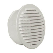 ALU Griglia di Aerazione Tonda da Incasso con Rete Alluminio Diametro 120 mm colore Bianco