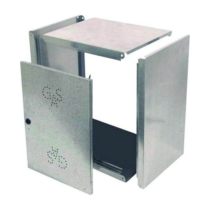 Maggini IS031 Cassetta per Contatore Gas Fondo Aperto Acciaio Zincato 60x40x25 cm colore Grigio