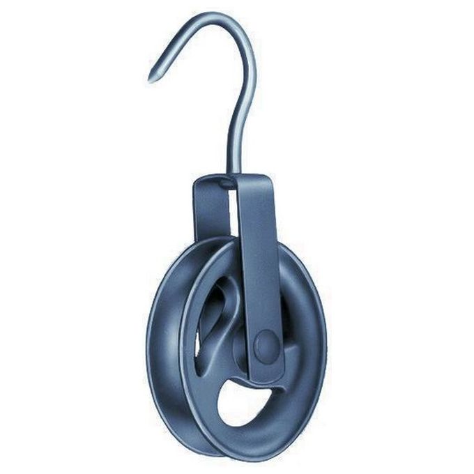 Vigor-blinky 2856019 Carrucola per Pozzo Gancio Acciaio Girella Ghisa Diametro 200 mm