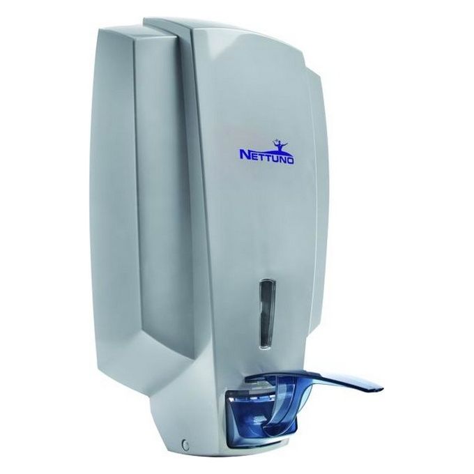 NETTUNO S.R.L. MPN785 Dispenser per Sapone Liquido a Muro 3 L a Leva con Gomito colore Grigio