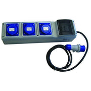 Vigor 2301-MT Quadro di Distribuzione Secondario 3 Prese CEE 16A 3P 220V IP44 1 Spina CEE 16A 3P 220V IP44 Cavo 2 m colore Nero