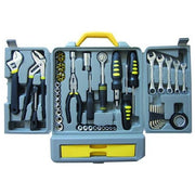 BLINKY BK-102 Assortimento Utensili 102 Pezzi Valigetta in ABS con Pinze Giraviti Chiavi Combinata Cricchetto Bussole Chiavi Brugola Inserti colore Nero