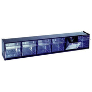 Blinky 4034506 Cassettiera Multibin 6 Cassetti Ribaltabili Fissaggio a Parete 60x9.5x11.5 cm colore Nero