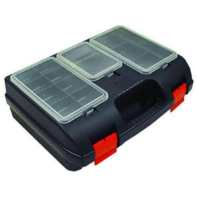 Vigor Blinky 370-14 Cassetta Portautensili Polipropilene ABS Antiurto 35x33x14 cm colore Nero