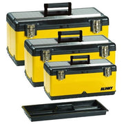Vigor Blinky 40535-05 Matrioska Set 3 Cassette Portautensili in Polipropilene Acciaio Inox con Vassoio Interno