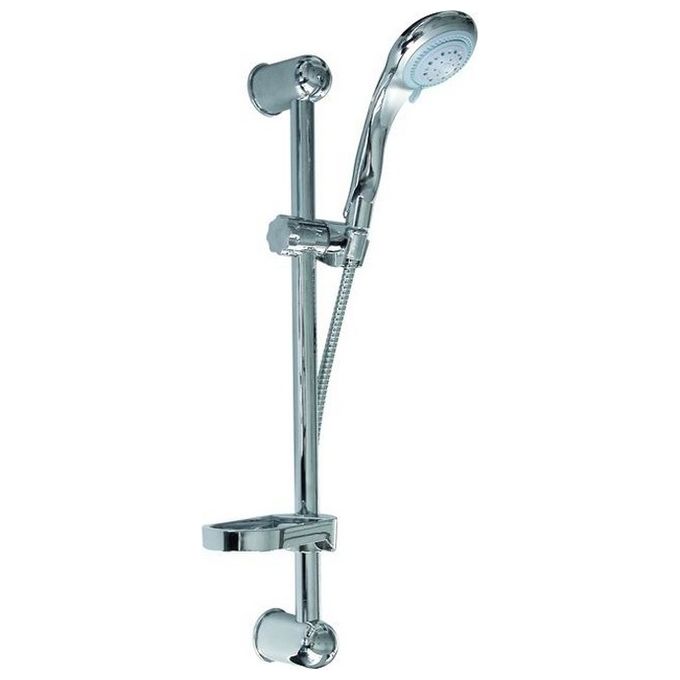 Idroblok 05050301 Saliscendi Koala 85 Multifunzione con Doccia Anticalcare 3 Getti e Flessibile 150 cm colore Cromato