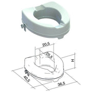 K Design AR-10-PP-KD Alzawater con Sistema di Bloccaggio H 10 cm Portata 225 Kg Adatto Anziani e Disabili colore Bianco