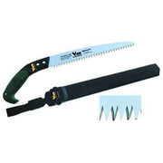 Vigor S-270 LH Kanzawa Segaccio da Potatura Lama Fissa 270 mm Denti Temperati HRC 67-68 Tripla Affilatura Manico Gomma Antiscivolo con Fodero Regolabile