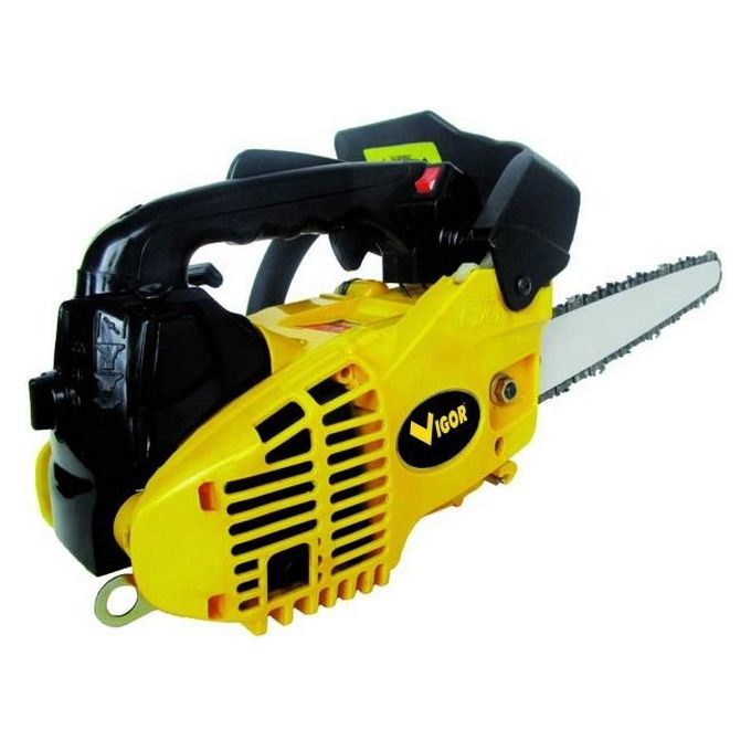 Vigor 738468031 VMS-28 Motosega da potatura 25,4 cc 800 W antivibrante lubrificazione automatica catena barra carving 280 mm colore Nero