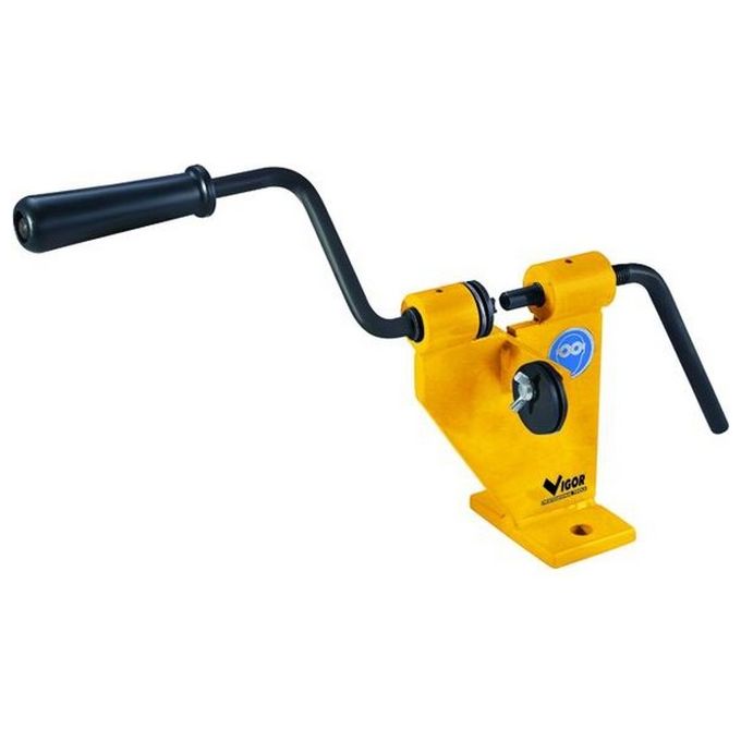 Vigor 4732010 Imbutitore da Banco per Chiusura Maglie Strumento Professionale Robusto e Preciso colore Nero