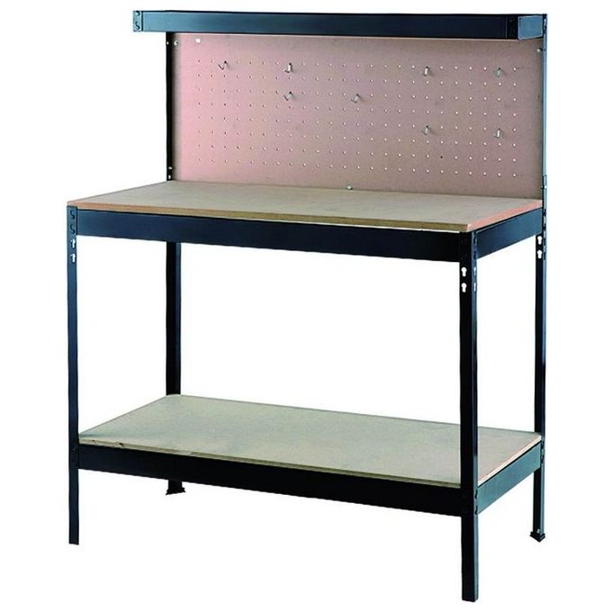 Vigor Banco Da Lavoro in Acciaio Con Pannello Portautensili 120X60X150 cm