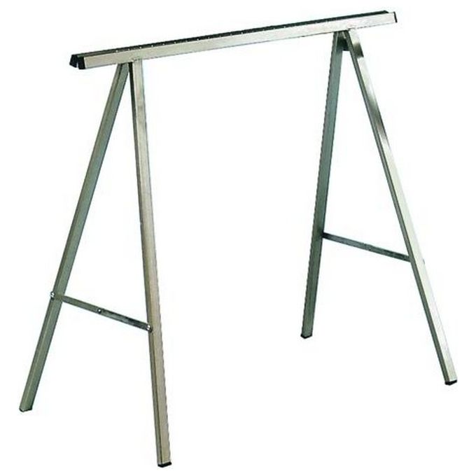 Vigor 48988-10 Cavalletto in Acciaio con Cerniera a Nastro Altezza 78 cm Profondita' 86 cm Capacita' 200 Kg Peso 3.70 Kg colore Nero