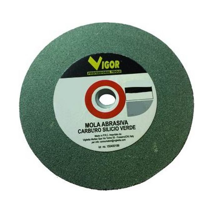 Vigor Mola Abrasiva Carburo di Silicio Serie 3C Grana 80 200x20x20 mm colore Verde