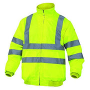 Deltaplus 3295249162023 Reno HV Giubbotto Alta Visibilita' con Fodera in Pile Maniche Staccabili Cuciture Impermeabili Cappuccio Fisso colore Arancione Fluo