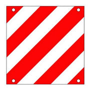 Vigor-Blinky 05600030ALR50X50 Cartello Carico Sporgente in Alluminio Rifrangente Omologato Classe II High 50x50 cm