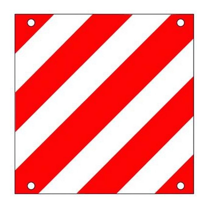 Vigor-Blinky 05600030ALR50X50 Cartello Carico Sporgente in Alluminio Rifrangente Omologato Classe II High 50x50 cm
