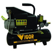 Vigor Compressori 220V Vca-9L 1Cil-Dir 1Hp Lt. 9 per utilizzi domestici e professionali in brico e giardino