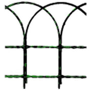 Cavallino 56504 Rete Ornamentale in Filo Zincato Plastificato PVC 25 m altezza 40 cm colore Verde
