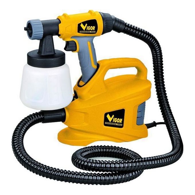 HU-FIRMA HU-PS900 Pistola a Spruzzo Elettrica HVLP 500 W Serbatoio 900 ml Ugello 2.5 mm Tubo 1.8 m