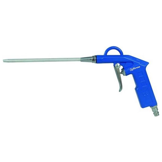 Hu-Firma 5652910 Pistola per Soffiaggio Canna Lunga 15 cm Attacco Innesto Rapido 6 bar Alluminio colore Blu