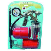 ANI AH120601 Kit per Compressori Selena F1-E Aerografo Pistola Nafta Pistola Gonfiaggio Pistola Soffiaggio Tubo Raccordato 5 Pezzi colore Nero