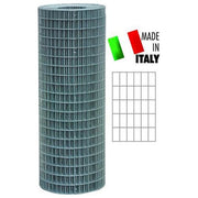 Frigerio H 100 - 50x25 mm - F.1,90 RETE FIRST Rete elettrosaldata zincata 50x25 mm filo Ø 1,90 mm altezza 100 cm rotolo da 25 metri colore Zincato