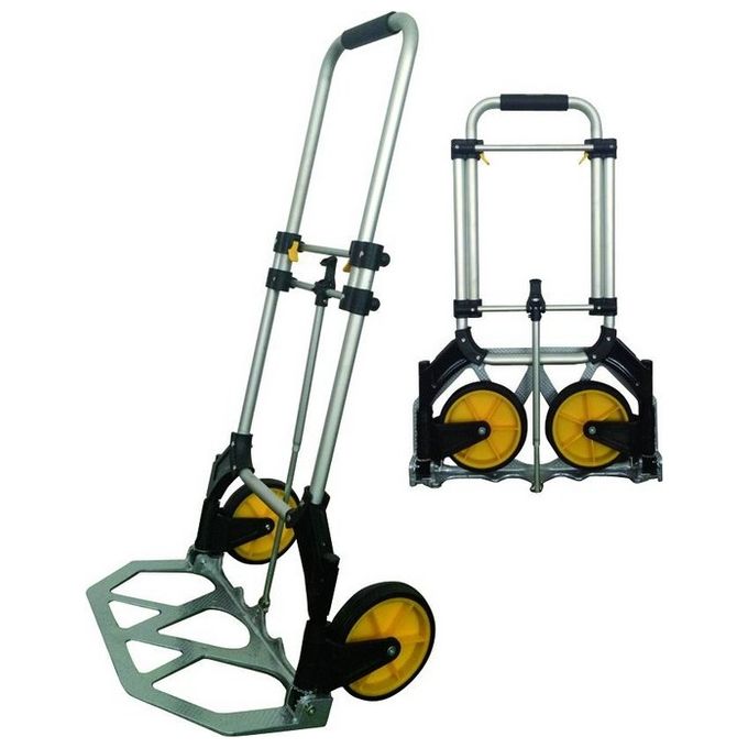 Vigor-blinky 5970720 Ulisse Carrello Portatutto Pieghevole Alluminio Portata 70 Kg Ruote Gommate 17 cm