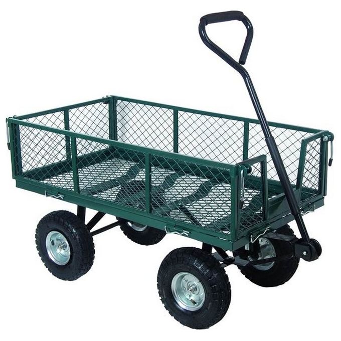 Vigor-Blinky Carrello Acciaio con 4 Ruote Portata Massima 300 kg Ideale per Trasporto