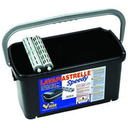 Vigor 61185-10 Lavapiastrelle Speedy Lt. 20 Capacita' 20 litri Svaso interno per raccolta sabbia Scorrimento su rulli colore Nero