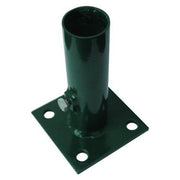 Vigor Base per Pali Tondi Acciaio Zincato Verniciato Diametro 48 mm Fissaggio a Piastra 4 Fori colore Verde