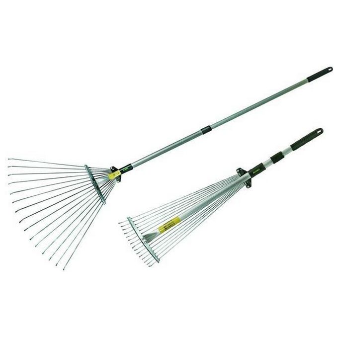 Vigor Blinky 72410-20 Scopa Raccoglifoglie con Manico Telescopico 75-150 cm apertura raggi 65 cm colore Grigio