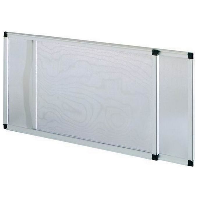 Blinky 75010 Standard Telesio Zanzariera Estensibile per Finestre Alluminio Anodizzato Fibra di Vetro 50x70 cm colore Grigio