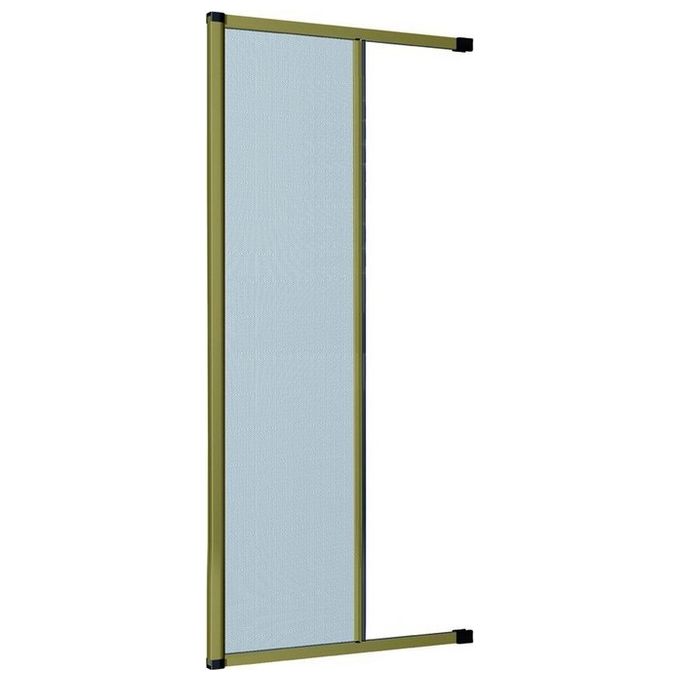 Hu Firma FER0075 Zanzariera a rullo in alluminio con movimento orizzontale riducibile a misura rete in fibra di vetro diametro rullo 39 mm UNI EN13561 colore Bronzato