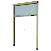 HU-firma 75595 Zanzariera Verticale Avvolgibile Alluminio Sottile Fissaggio Rapido 160x170 cm colore Bianco